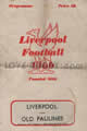 Liverpool Old Paulines 1954 memorabilia